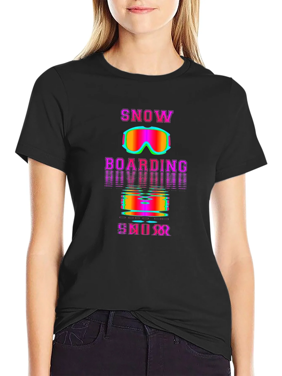 Snowboarding Skiing Retro T-Shirt