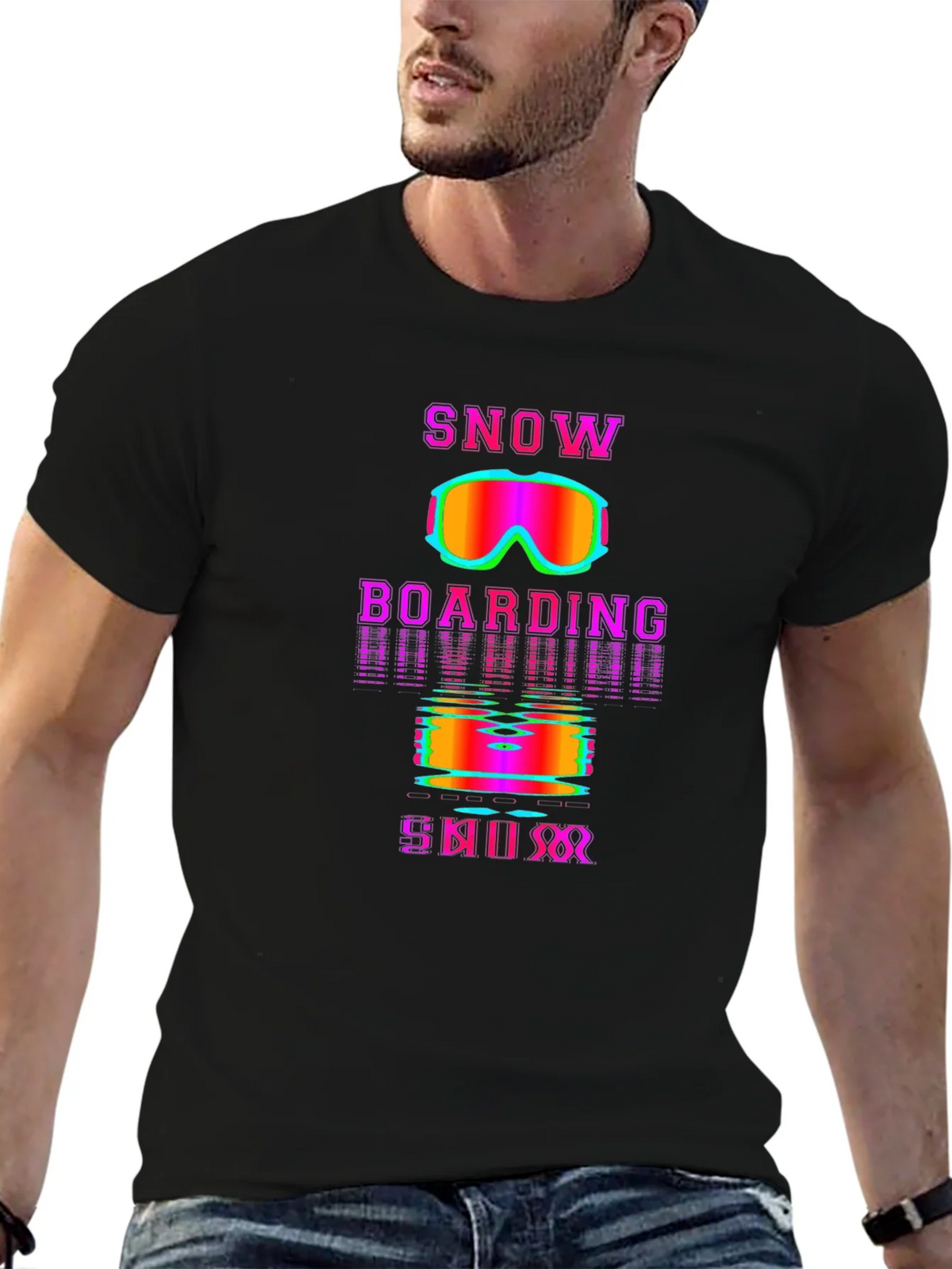 Snowboarding Skiing Retro T-Shirt