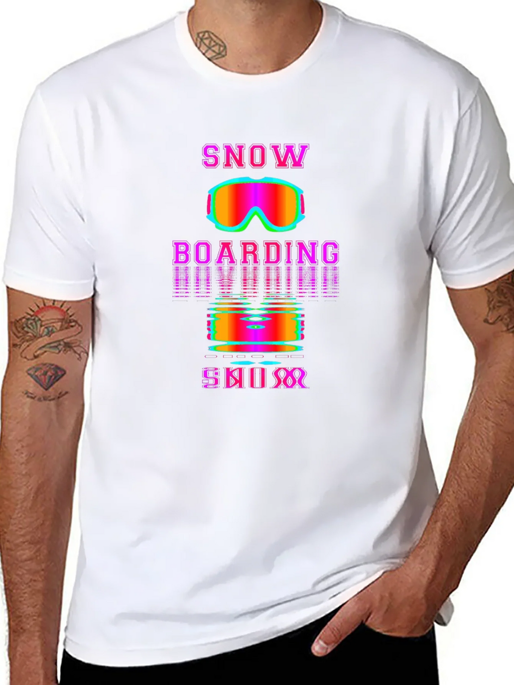 Snowboarding Skiing Retro T-Shirt