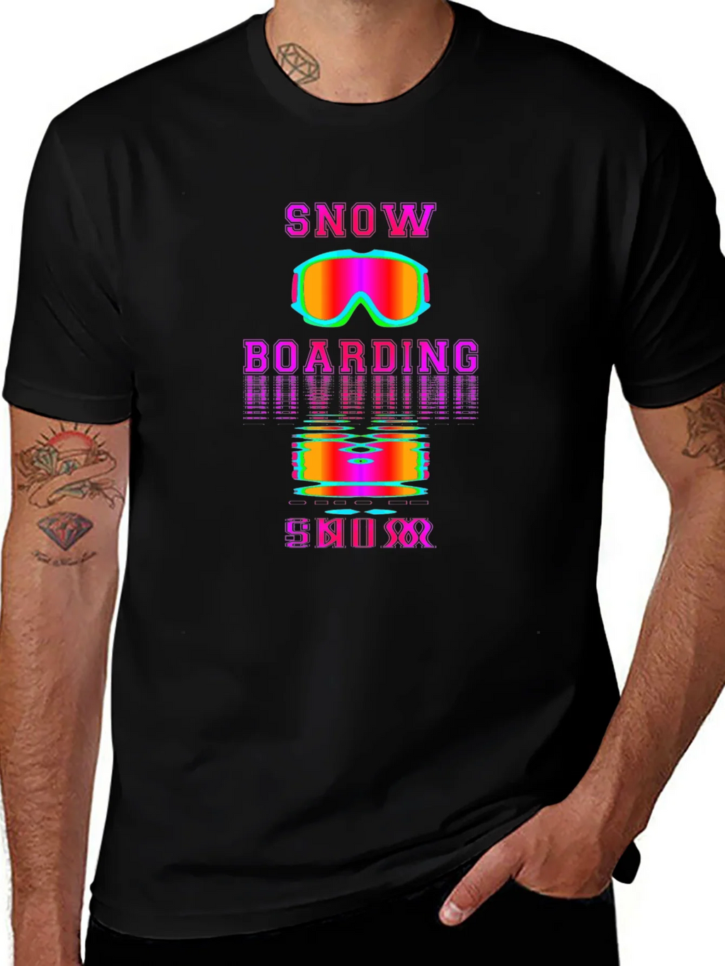 Snowboarding Skiing Retro T-Shirt