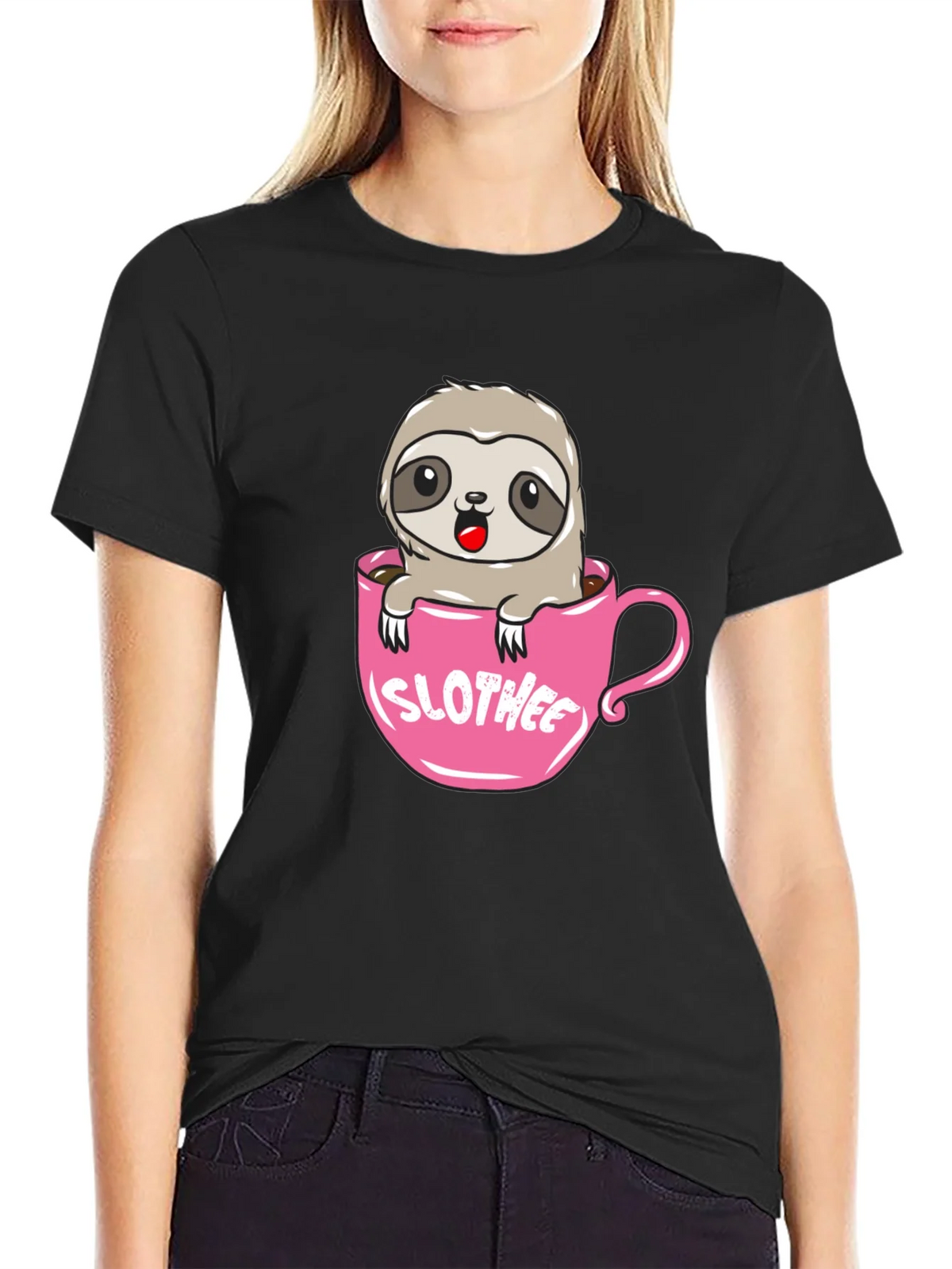 Sloth in a Cup T-Shirt - Adorable & Comfy