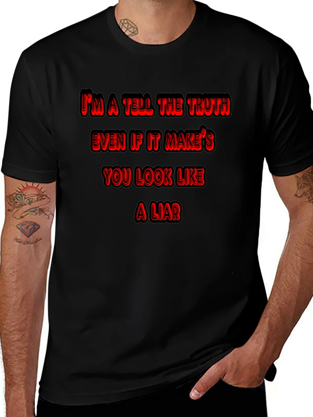 Truth Teller Black Graphic Tee