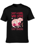 Just A Girl Who Loves Capybaras T-Shirt
