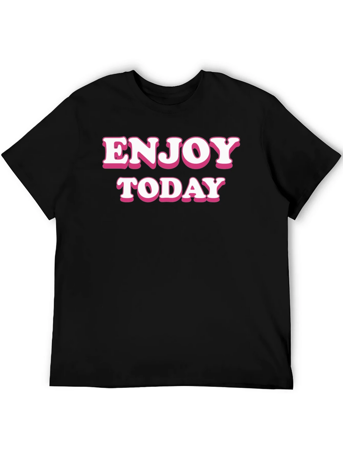 Enjoy Today Black Graphic Tee