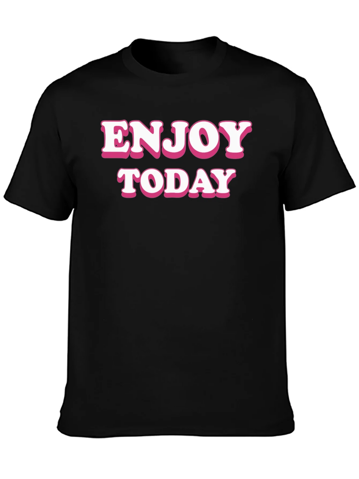 Enjoy Today Black Graphic Tee