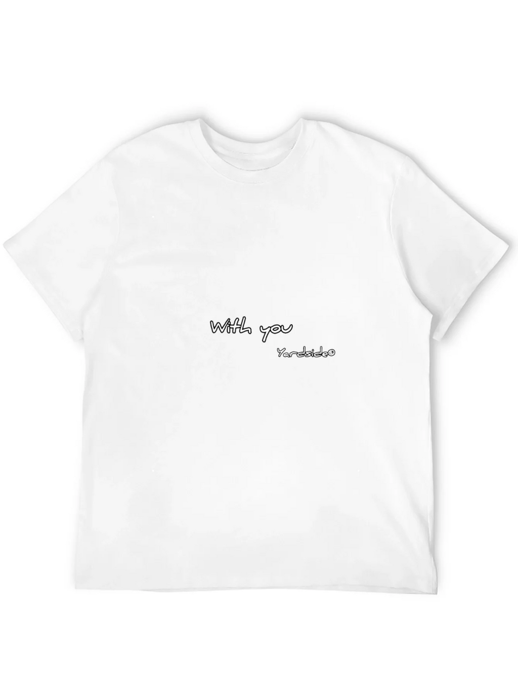 Modern Black T-Shirt with With you Yardside Design