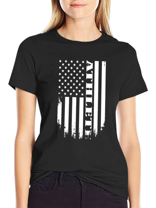Athlete USA Flag Graphic T-Shirt