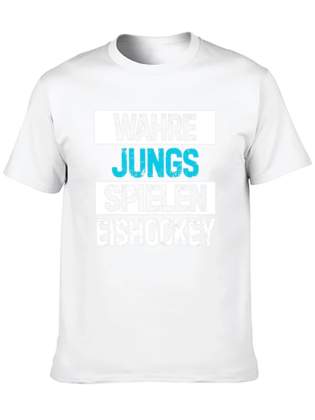 Wahre Jungs Spielen Eishockey Black T-Shirt