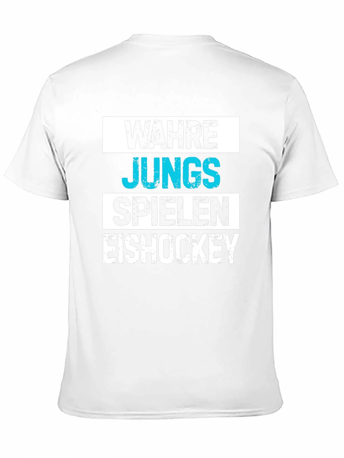 Wahre Jungs Spielen Eishockey Black T-Shirt