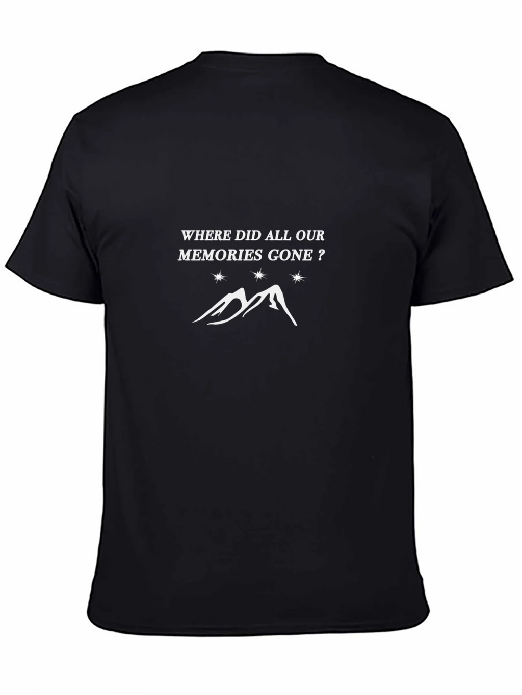 Memories Gone Graphic Tee - Black T-Shirt