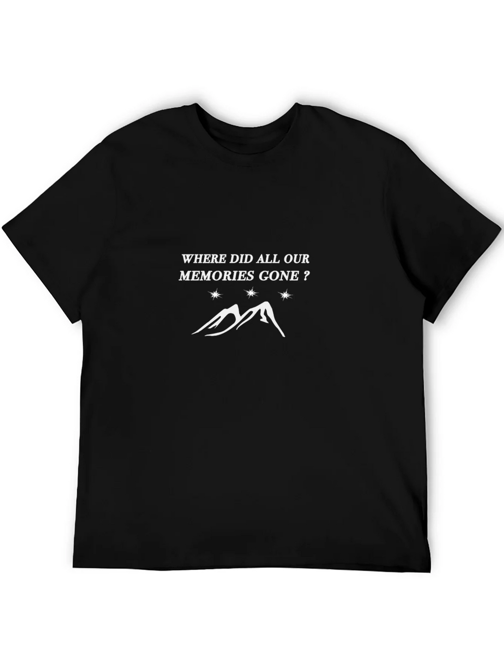 Memories Gone Graphic Tee - Black T-Shirt