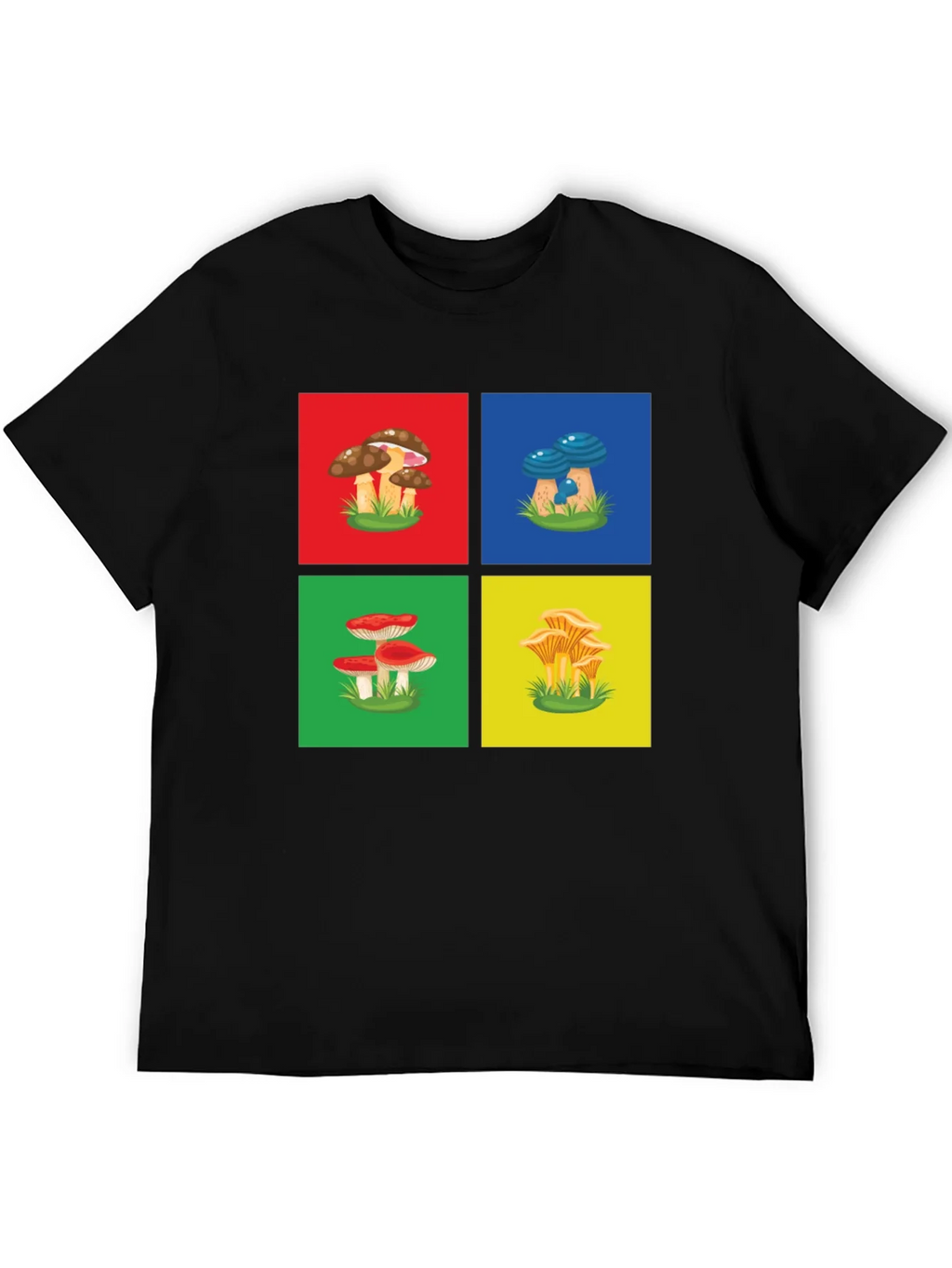 Mushroom Art Graphic T-Shirt - Funky Nature Tee