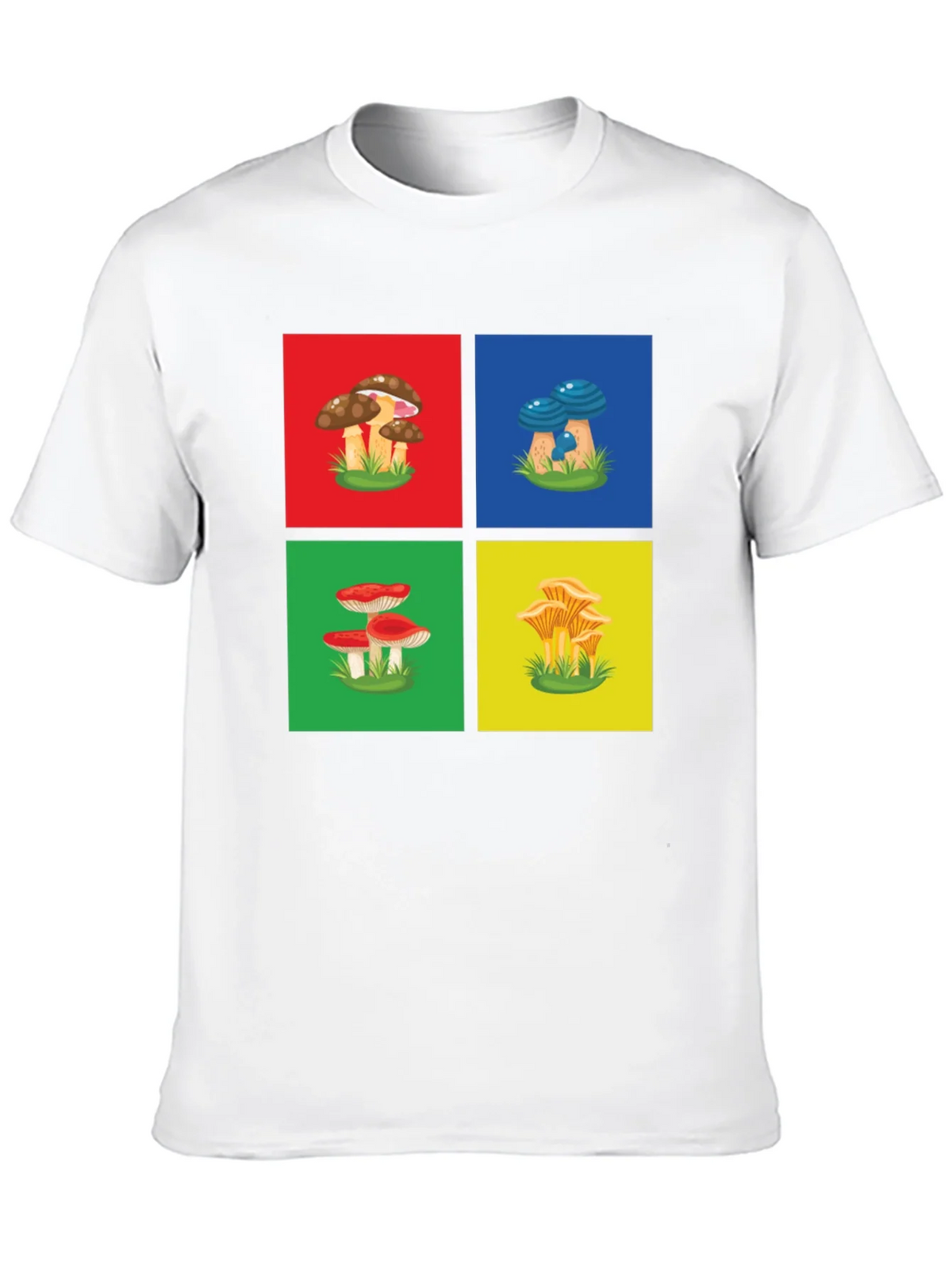Mushroom Art Graphic T-Shirt - Funky Nature Tee