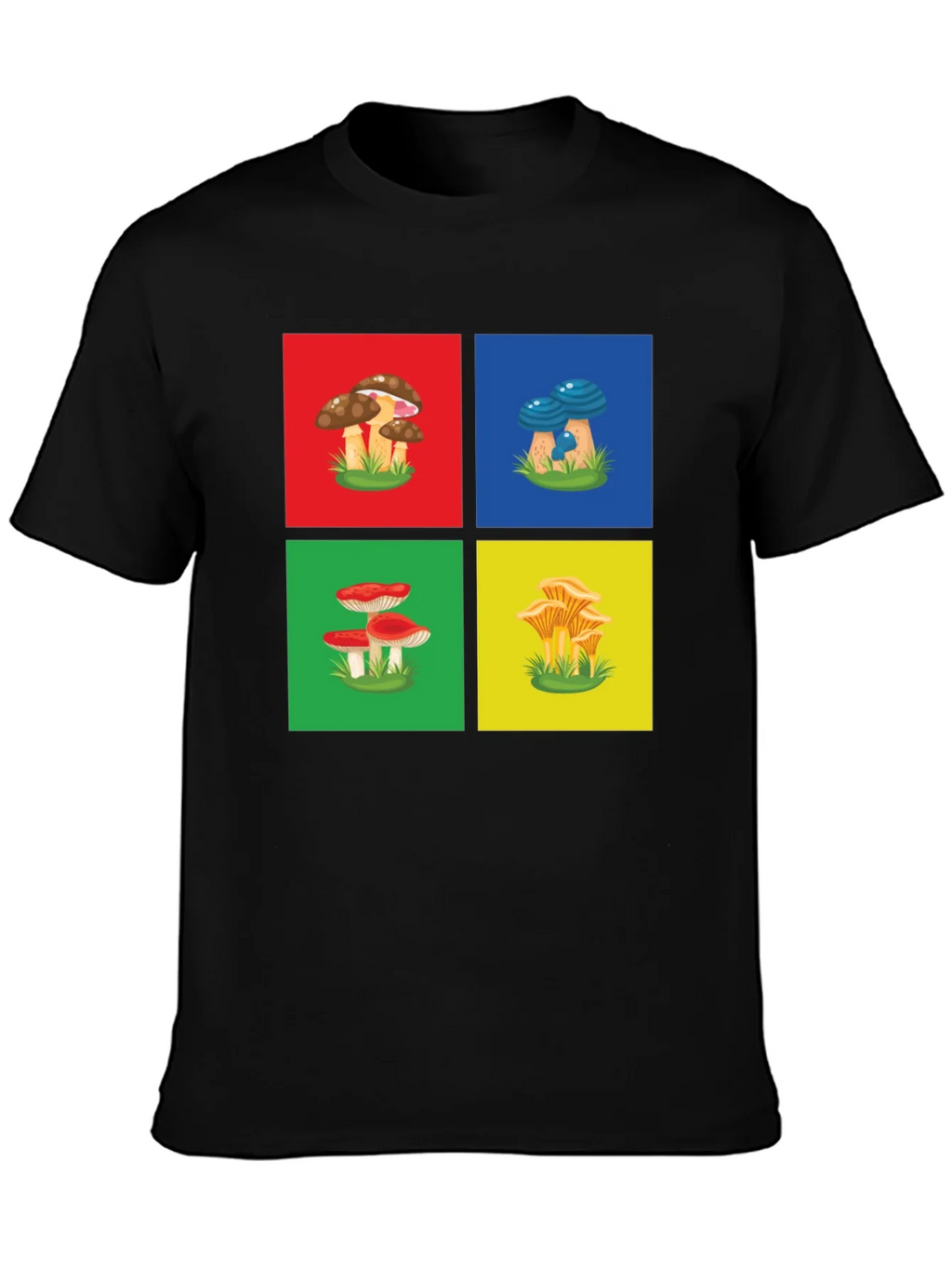Mushroom Art Graphic T-Shirt - Funky Nature Tee