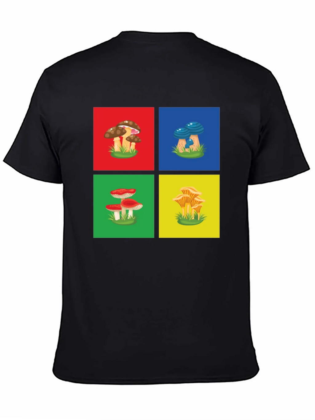 Mushroom Art Graphic T-Shirt - Funky Nature Tee
