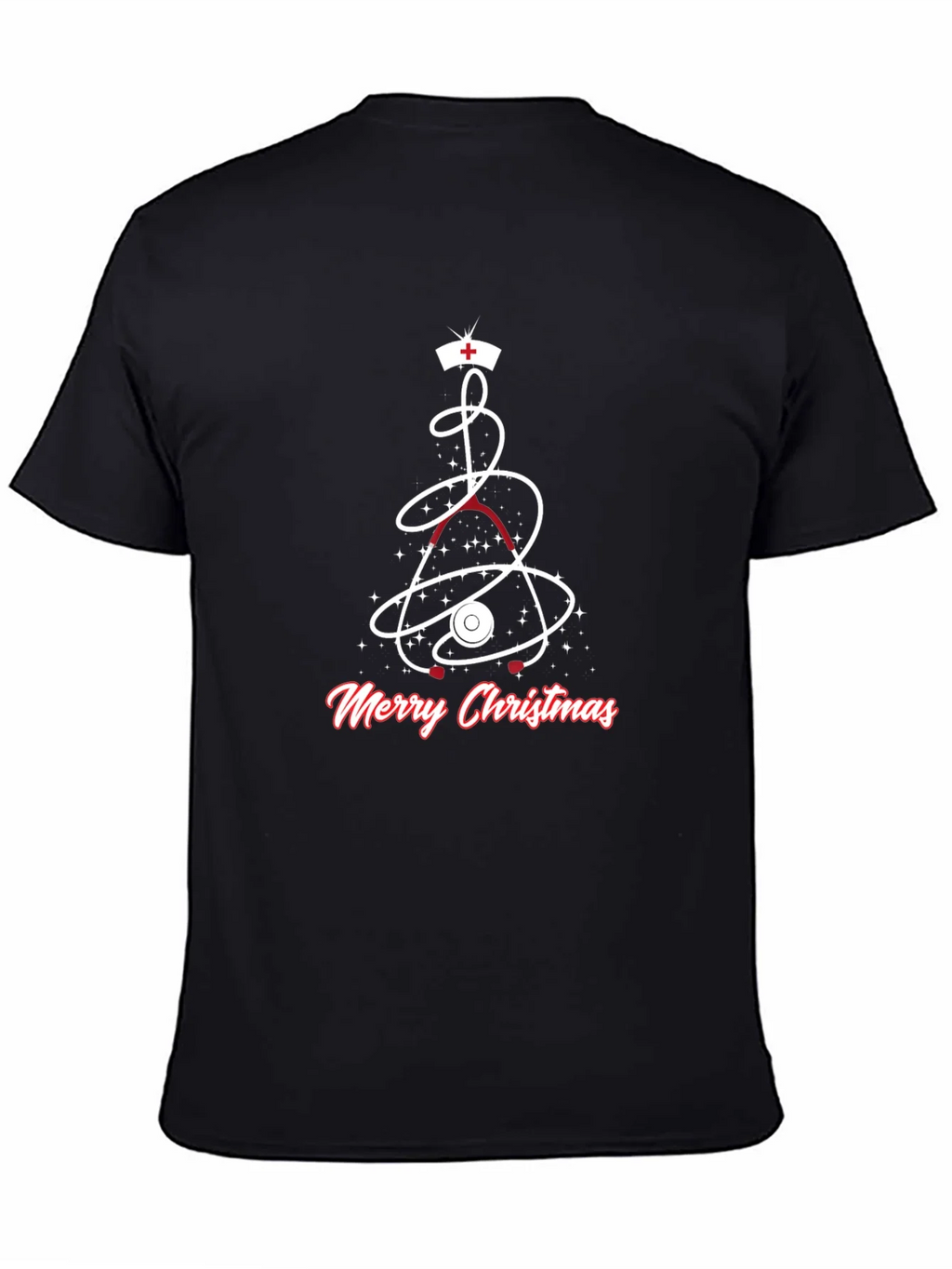 Medical Christmas T-Shirt - Nurse Stethoscope Holiday Tee