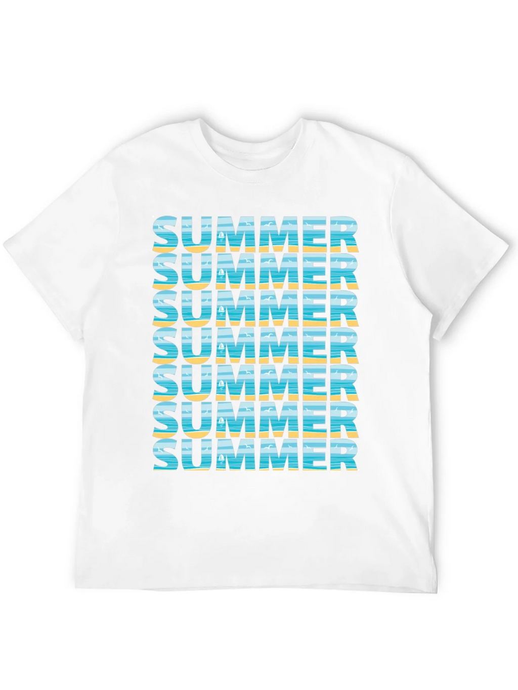 Summer Vibes Graphic Tee - Beach Design