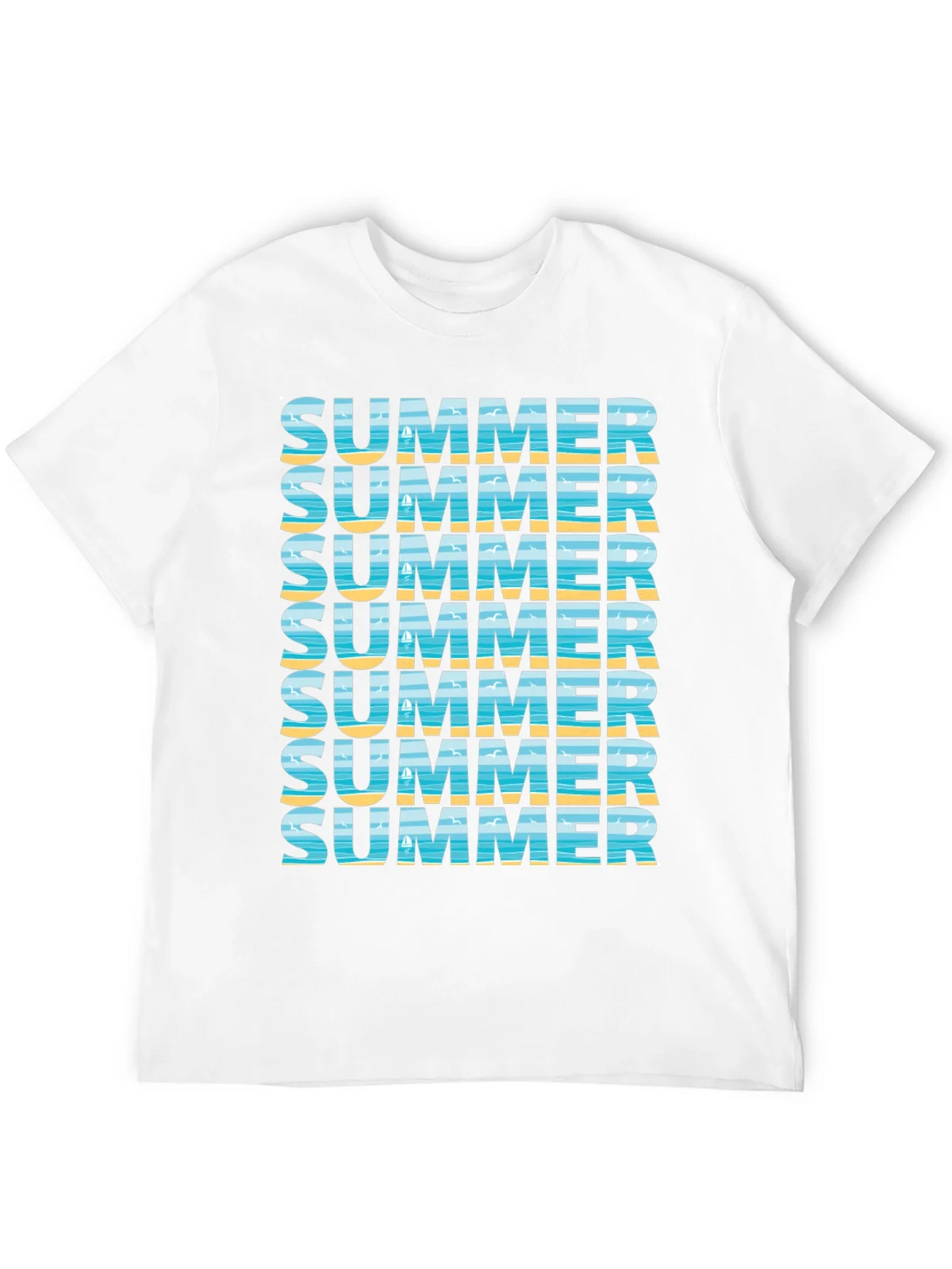 Summer Vibes Graphic Tee - Beach Design