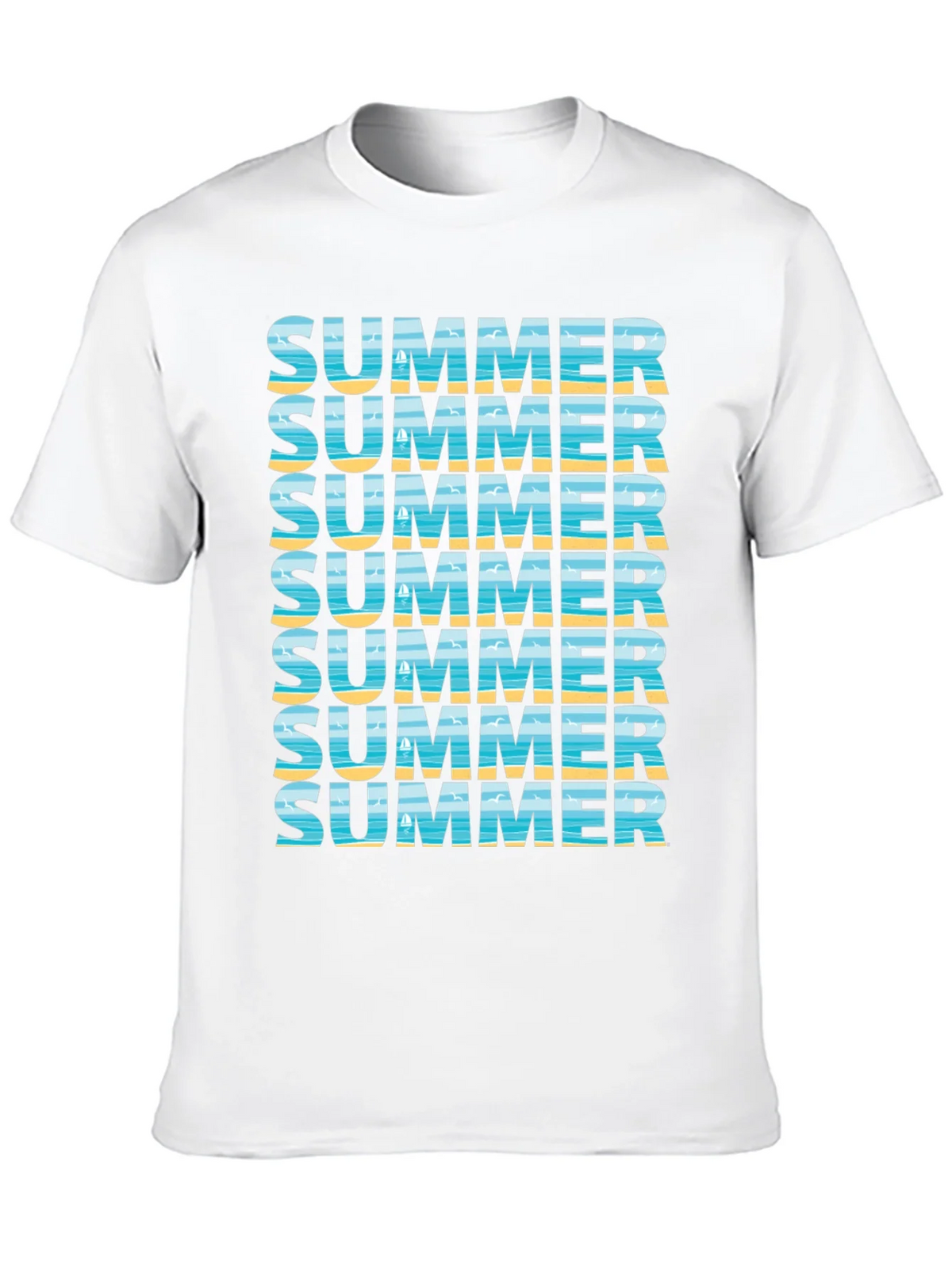 Summer Vibes Graphic Tee - Beach Design