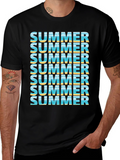 Summer Vibes Graphic Tee - Beach Design