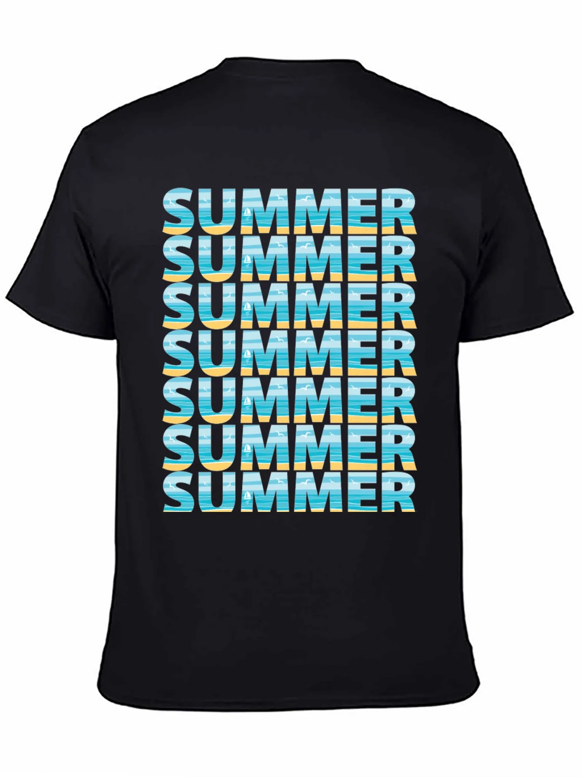Summer Vibes Graphic Tee - Beach Design
