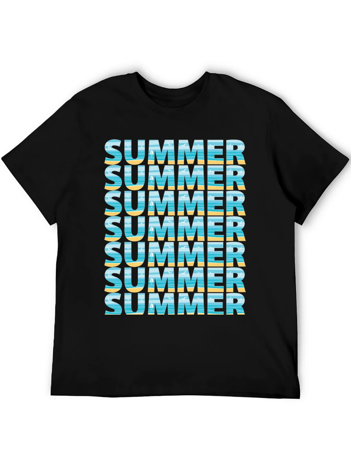 Summer Vibes Graphic Tee - Beach Design