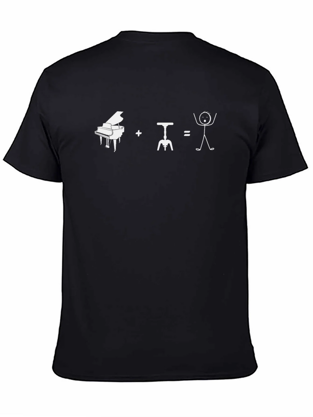 Piano + Wine = Happiness Graphic Tee