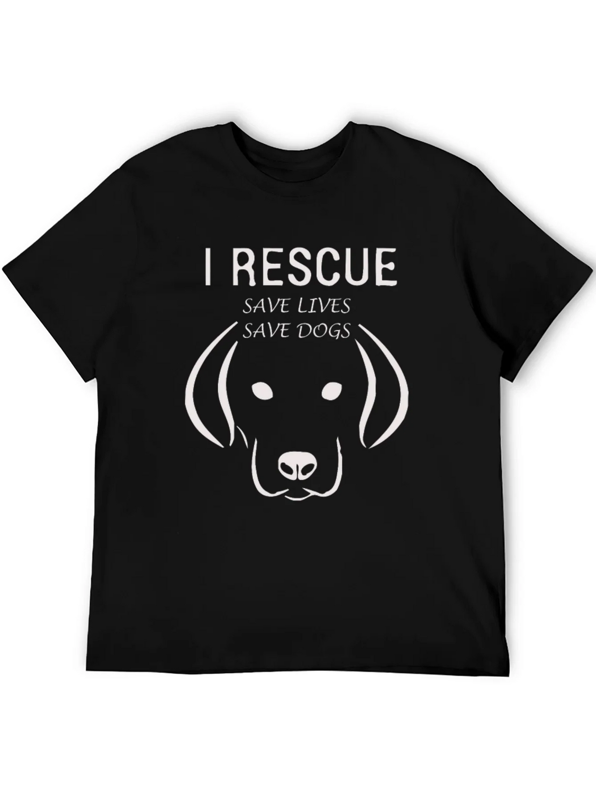 I Rescue Save Lives Save Dogs Graphic Tee