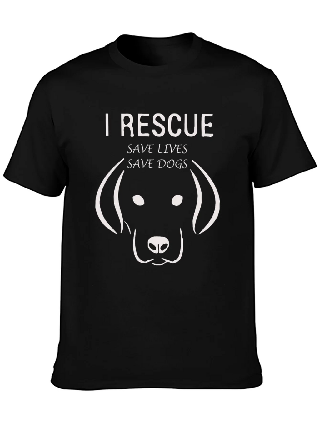 I Rescue Save Lives Save Dogs Graphic Tee