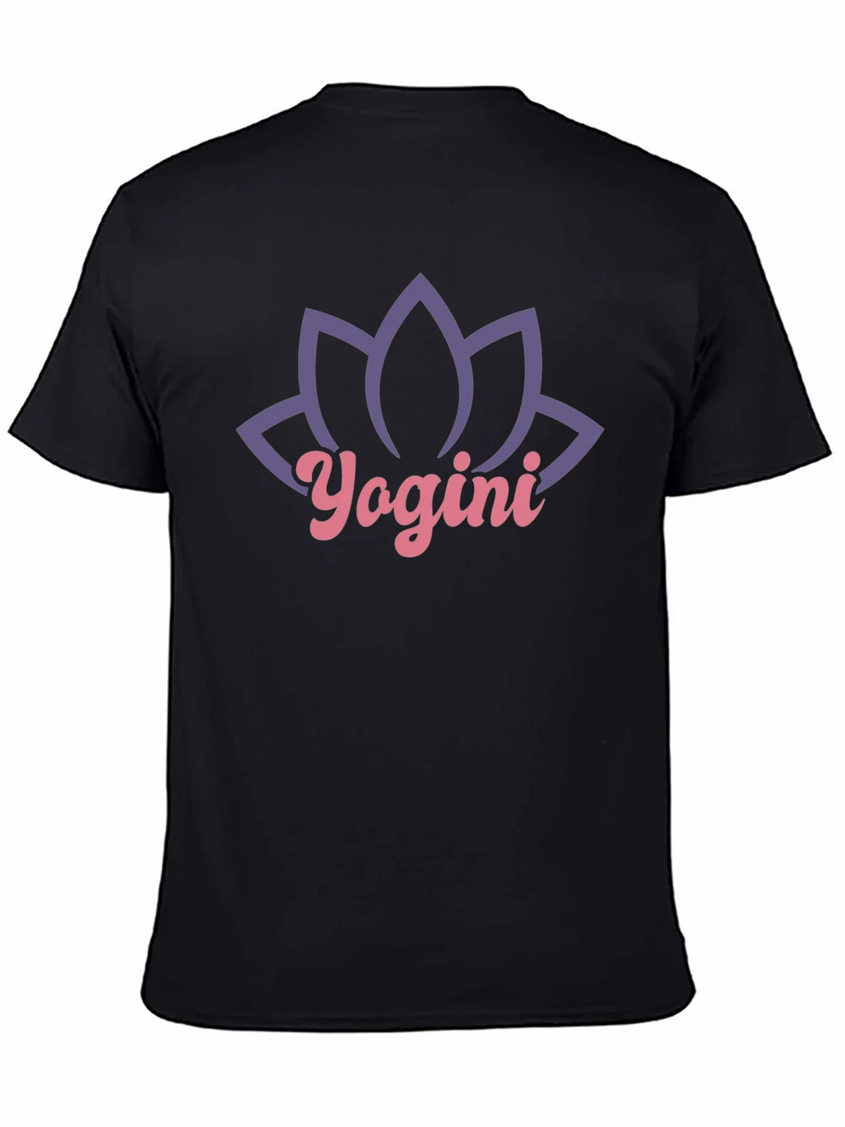 Yogini Lotus Black T-Shirt