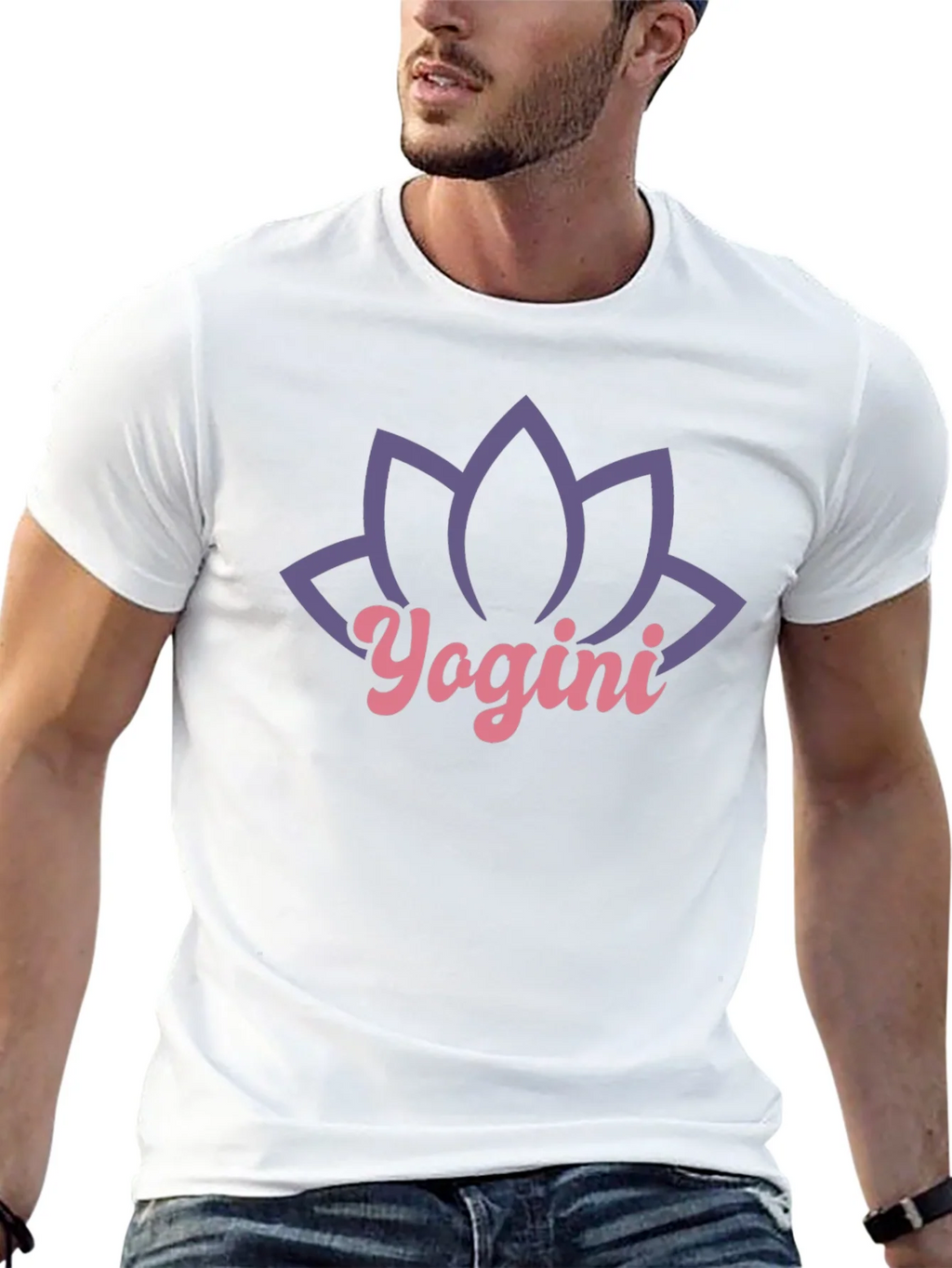 Yogini Lotus Black T-Shirt