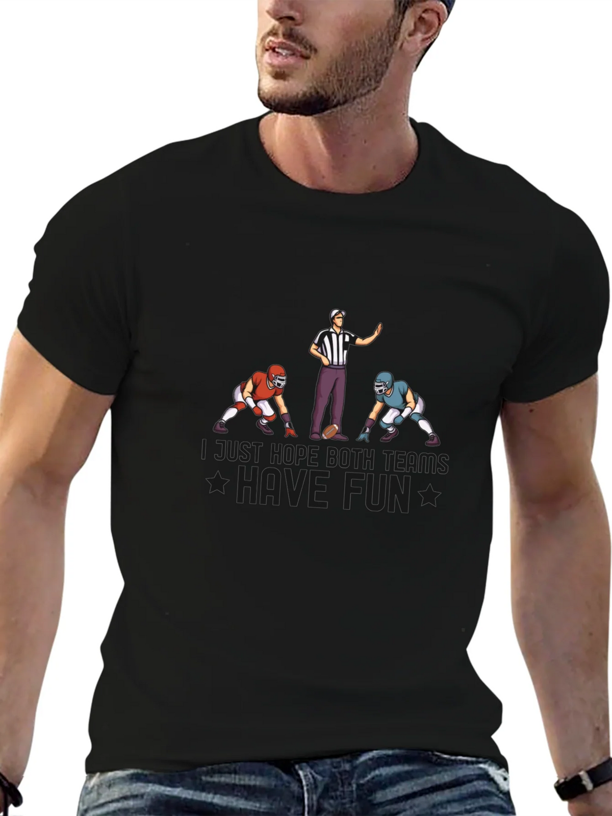 Football Referee Humor Graphic T-Shirt