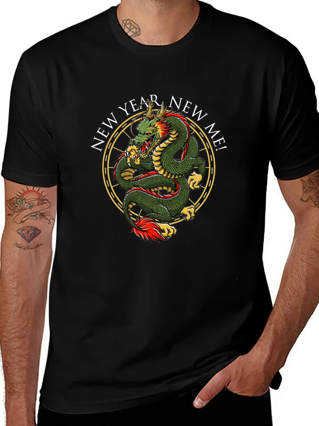 New Year New Me Dragon Graphic Tee