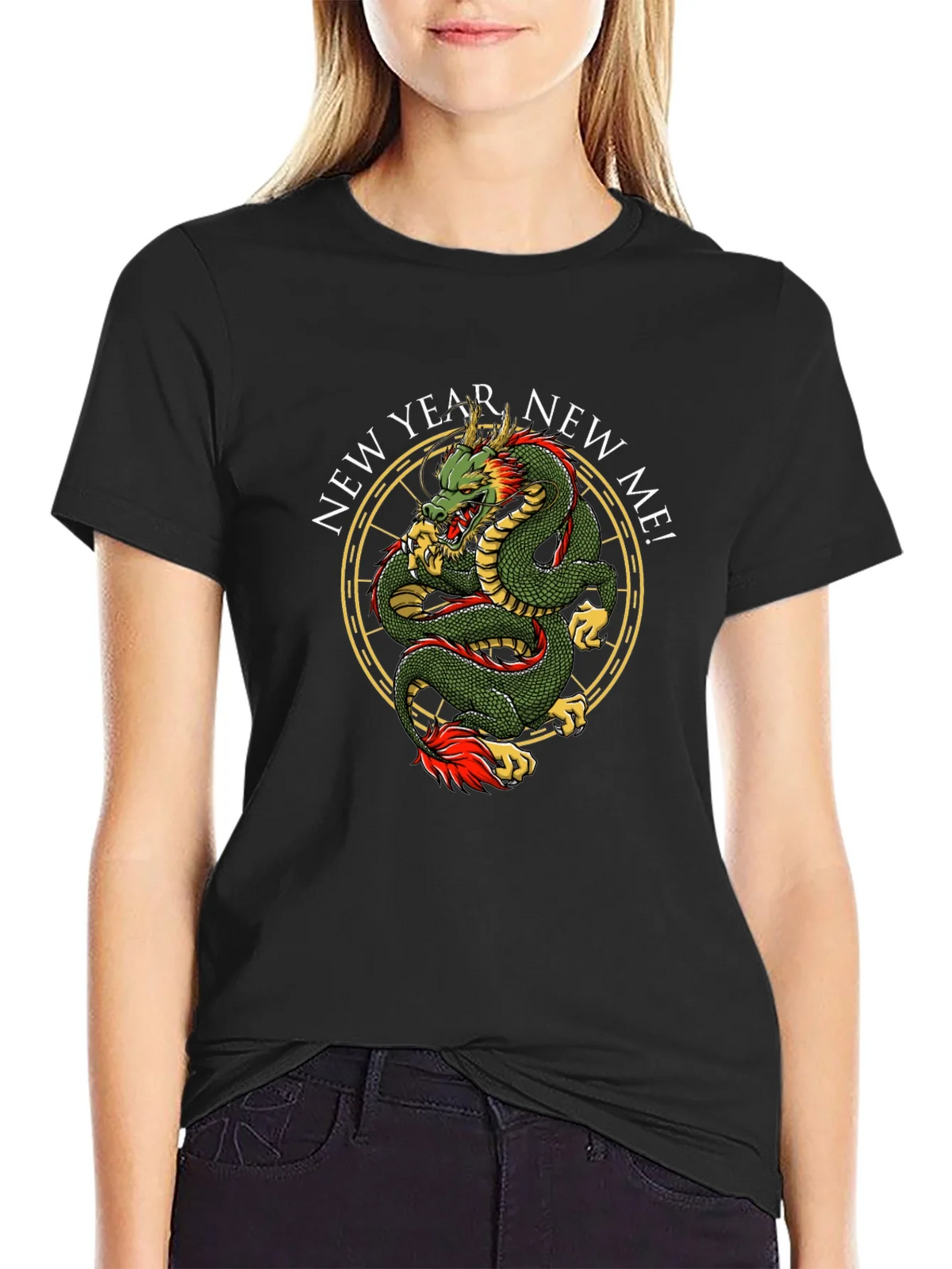 New Year New Me Dragon Graphic Tee