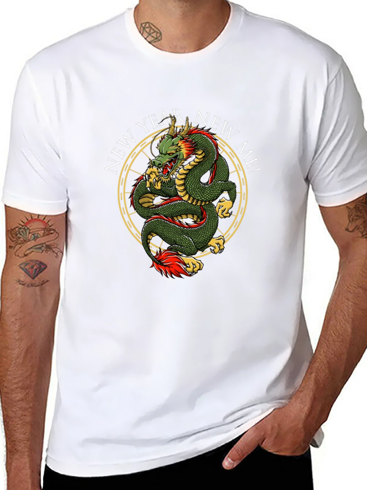 New Year New Me Dragon Graphic Tee