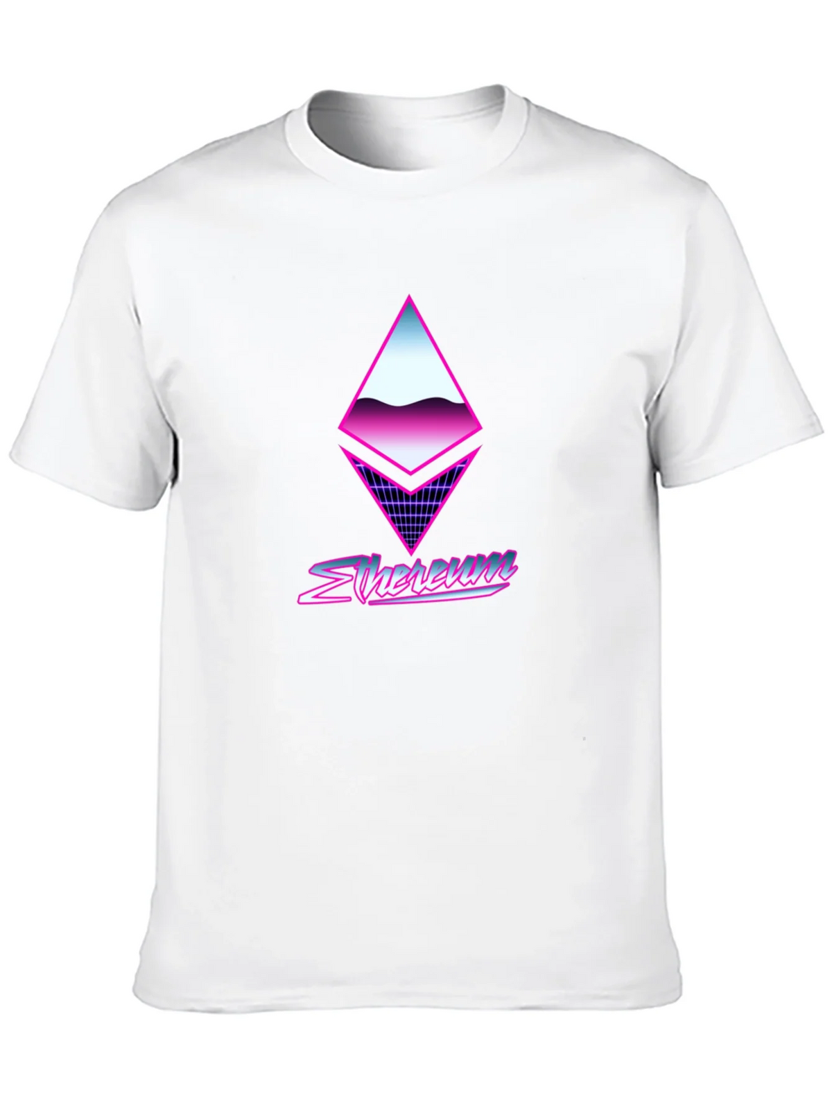 Retro Ethereum Crypto Black T-Shirt