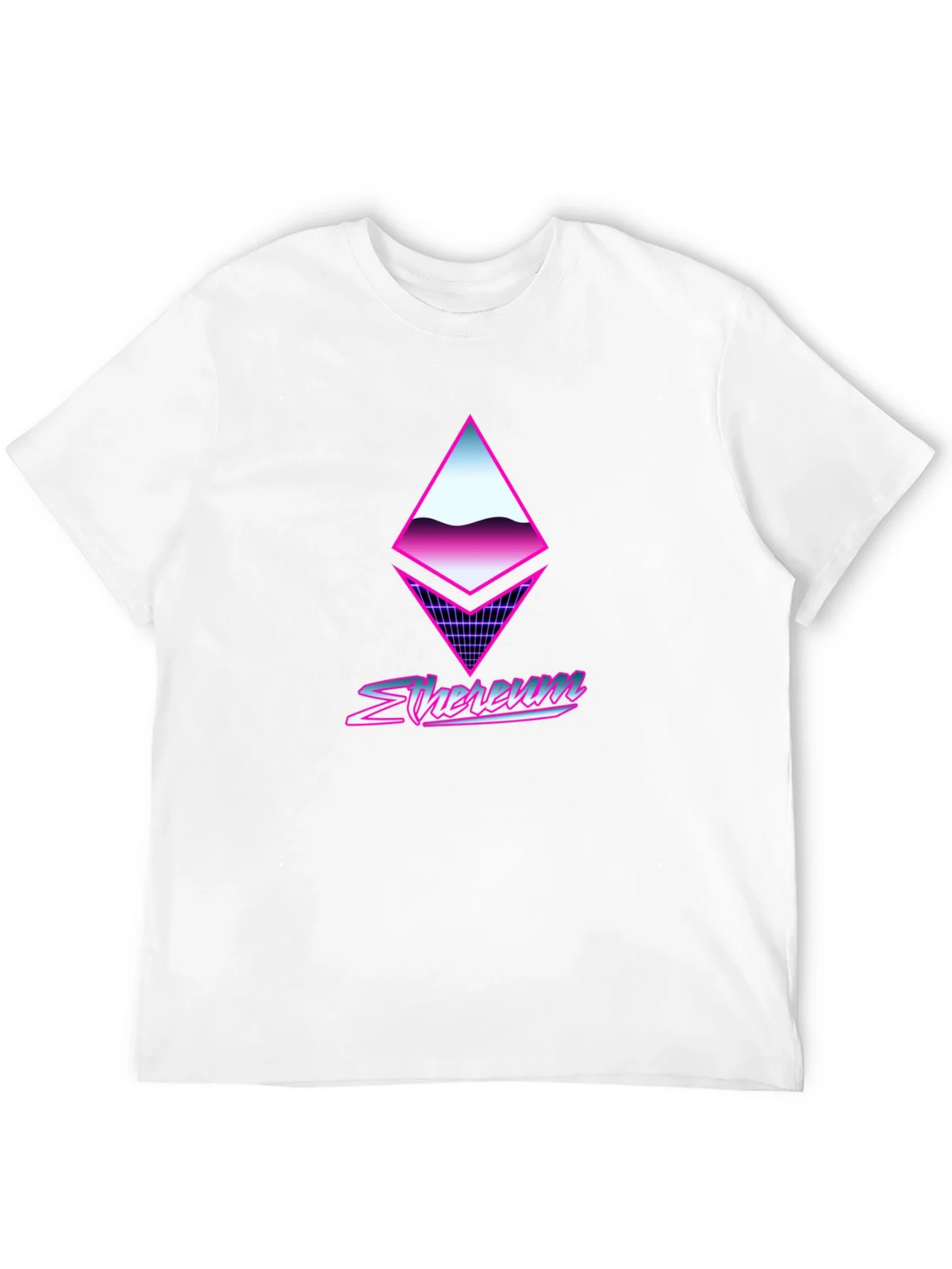 Retro Ethereum Crypto Black T-Shirt