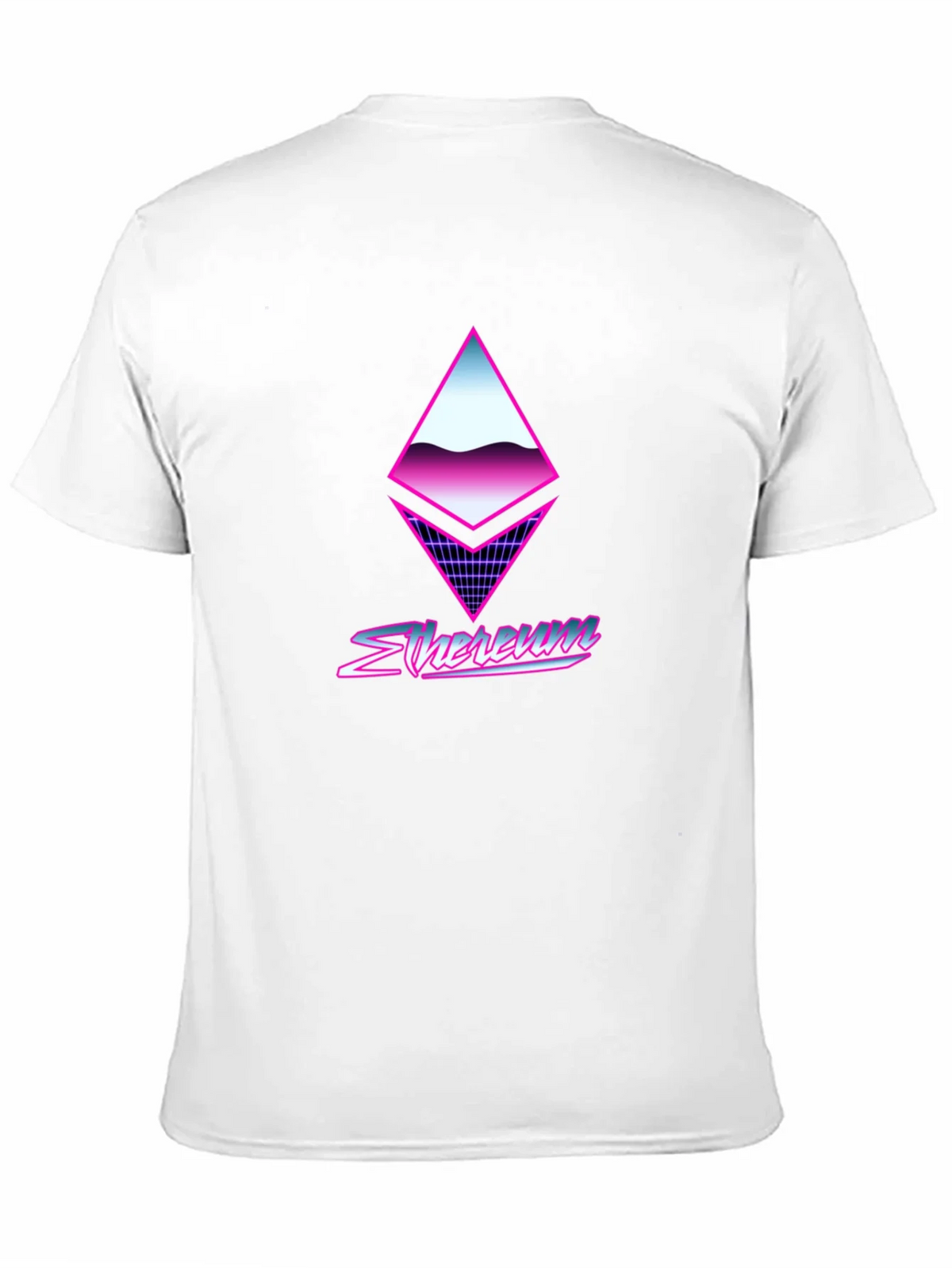 Retro Ethereum Crypto Black T-Shirt