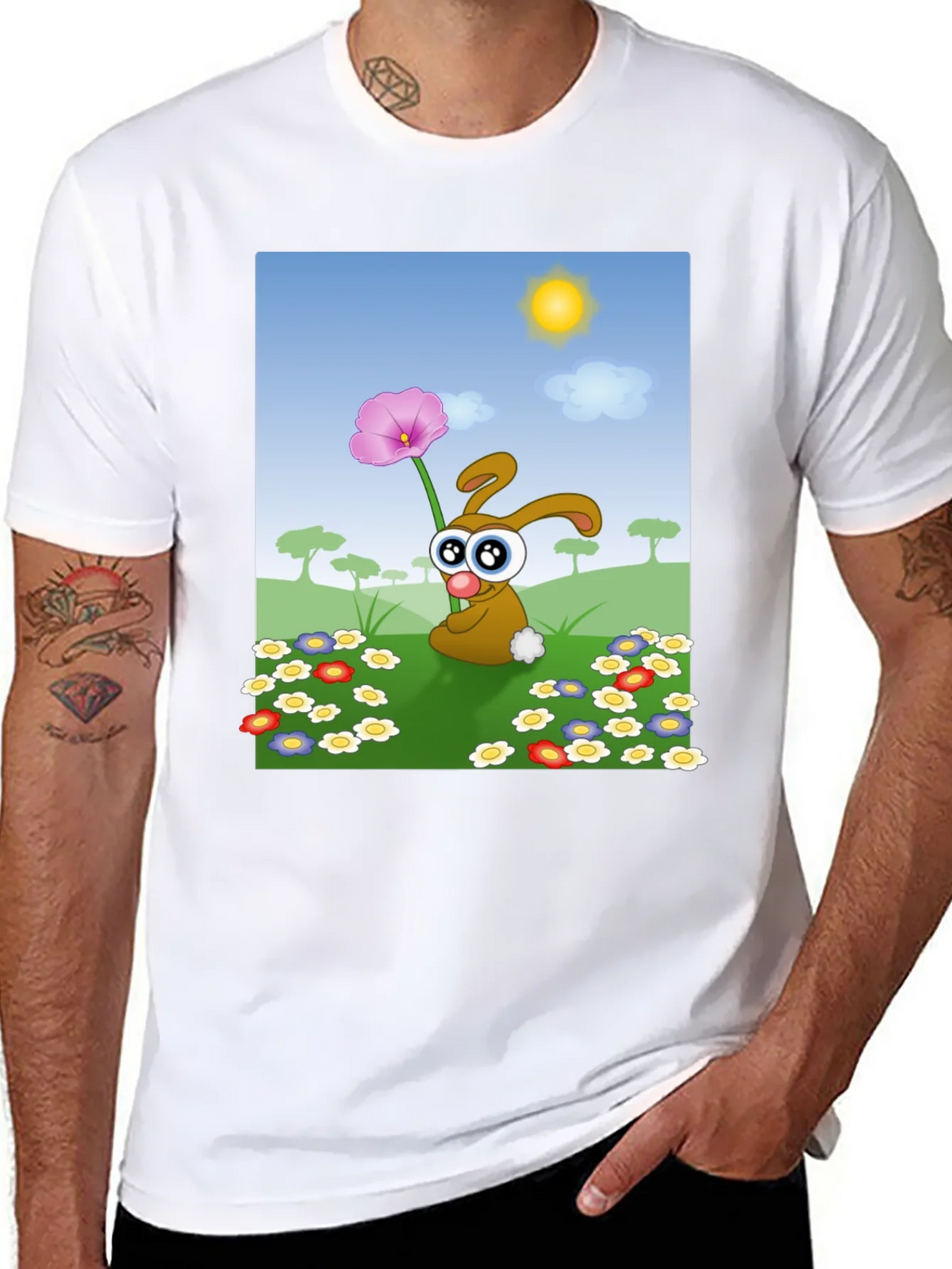 Cartoon Bunny T-Shirt
