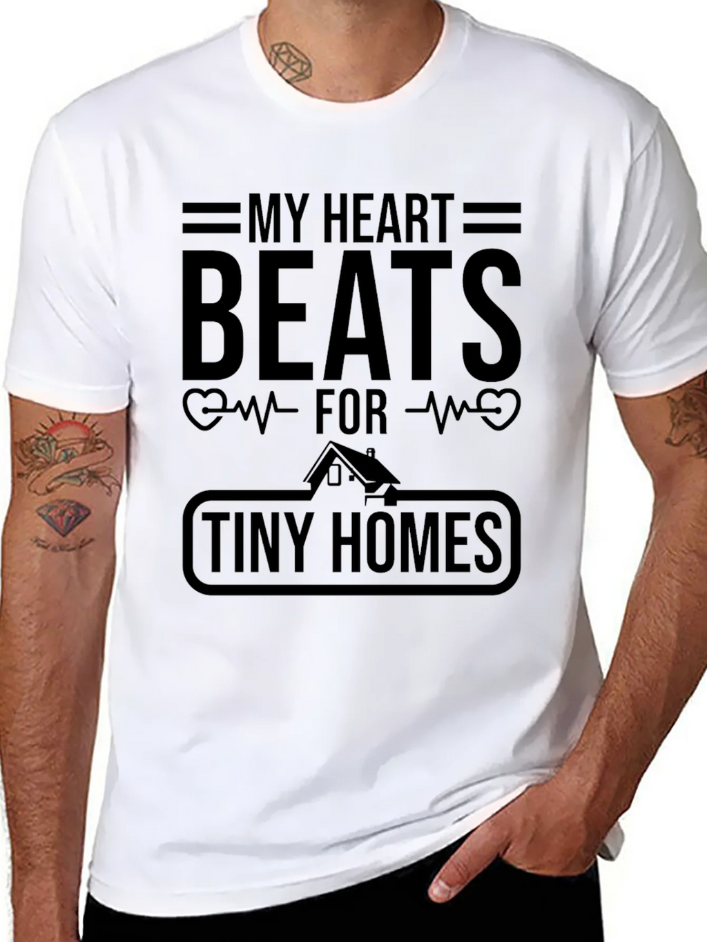 My Heart Beats For Tiny Homes Graphic T-Shirt