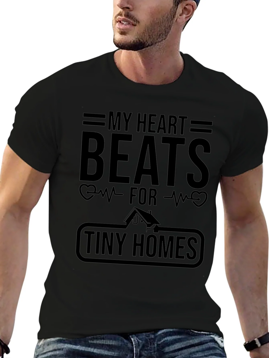 My Heart Beats For Tiny Homes Graphic T-Shirt