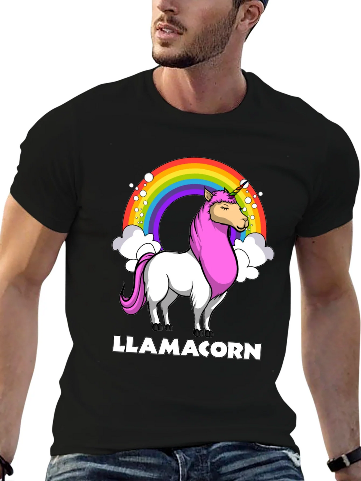 Llamacorn T-Shirt - Rainbow Unicorn Llama Tee