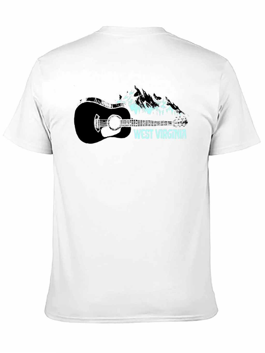 West Virginia Guitar & Mountain Graphic Tee