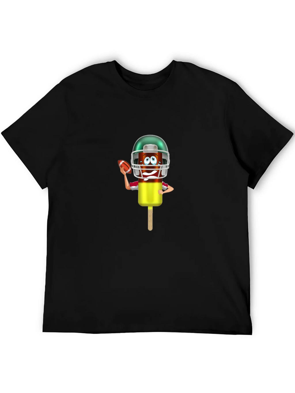 Football Ice Cream Character Graphic T-Shirt