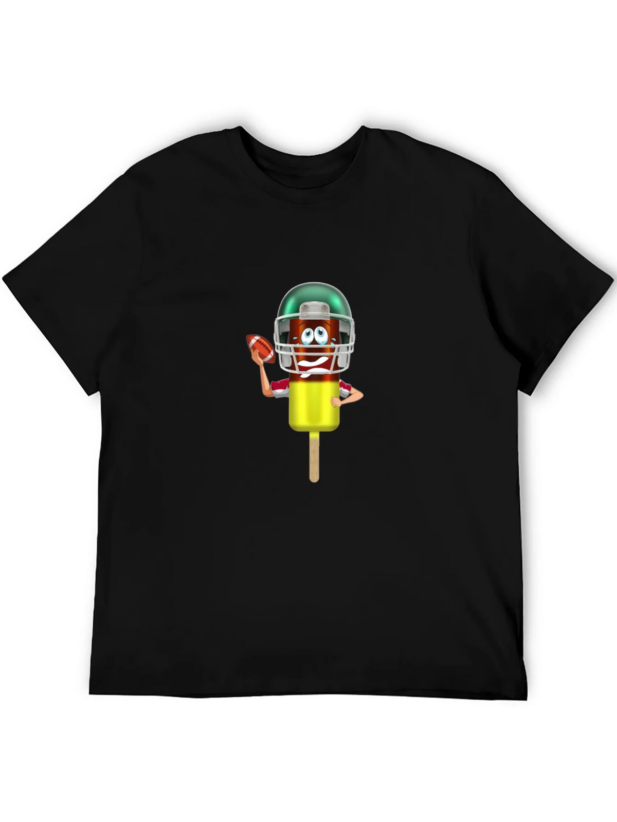 Football Ice Cream Character Graphic T-Shirt