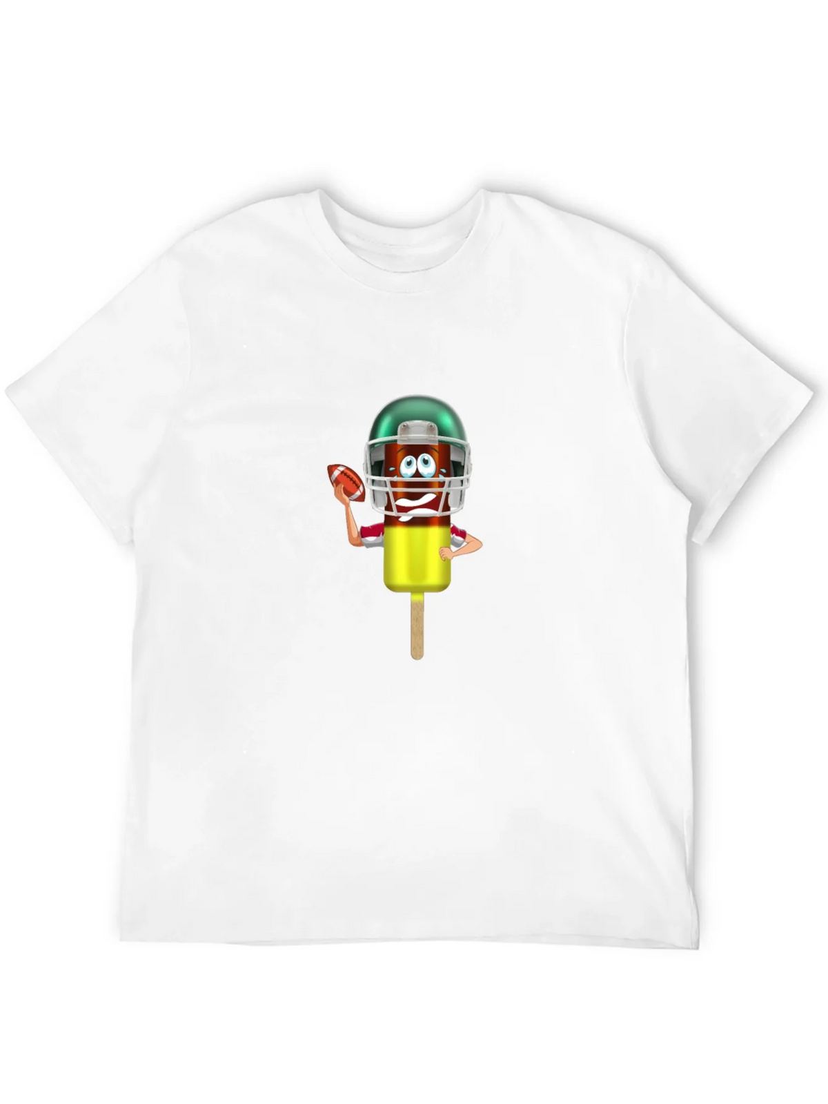 Football Ice Cream Character Graphic T-Shirt