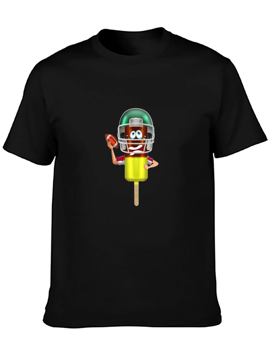 Football Ice Cream Character Graphic T-Shirt