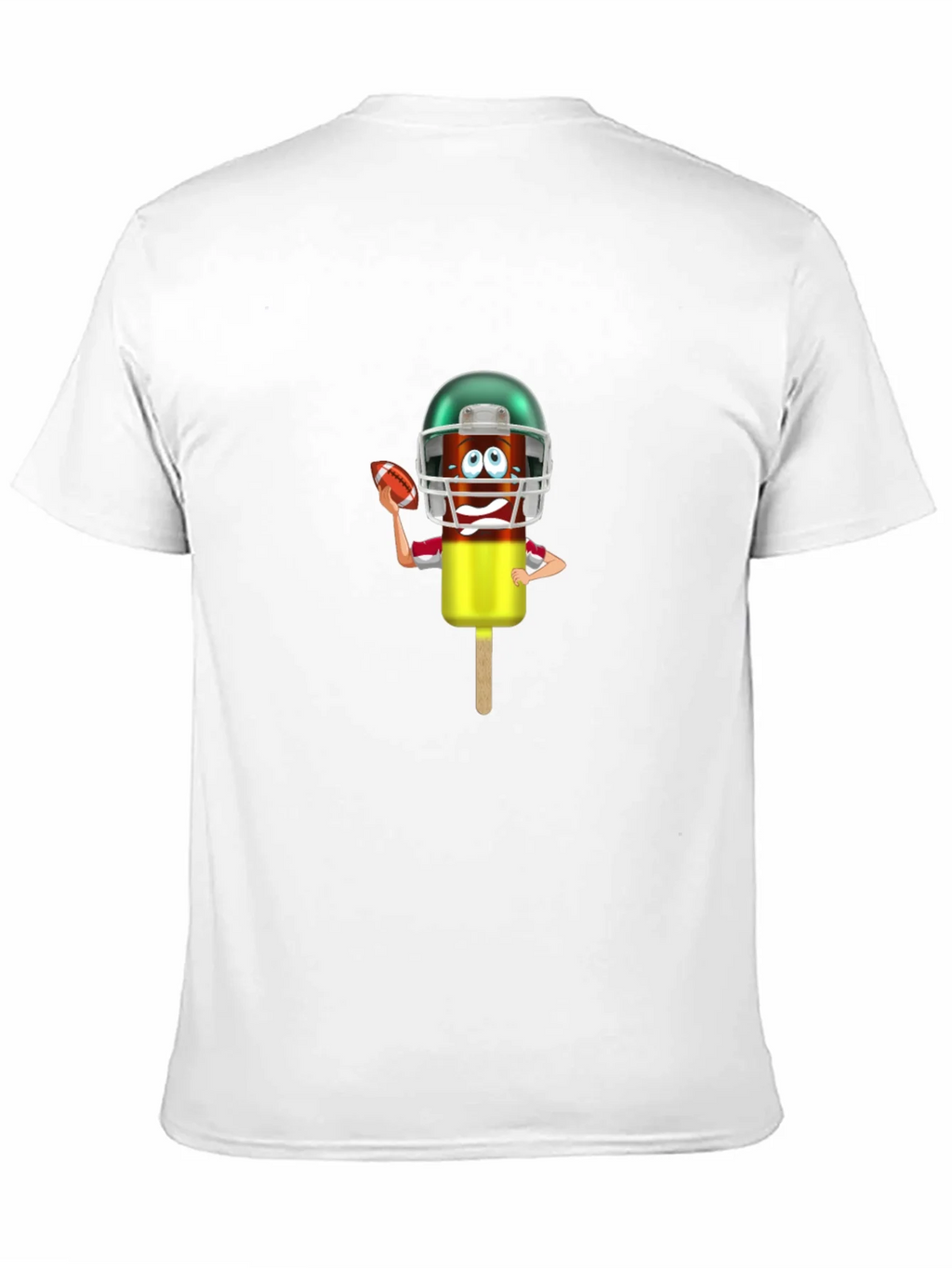 Football Ice Cream Character Graphic T-Shirt