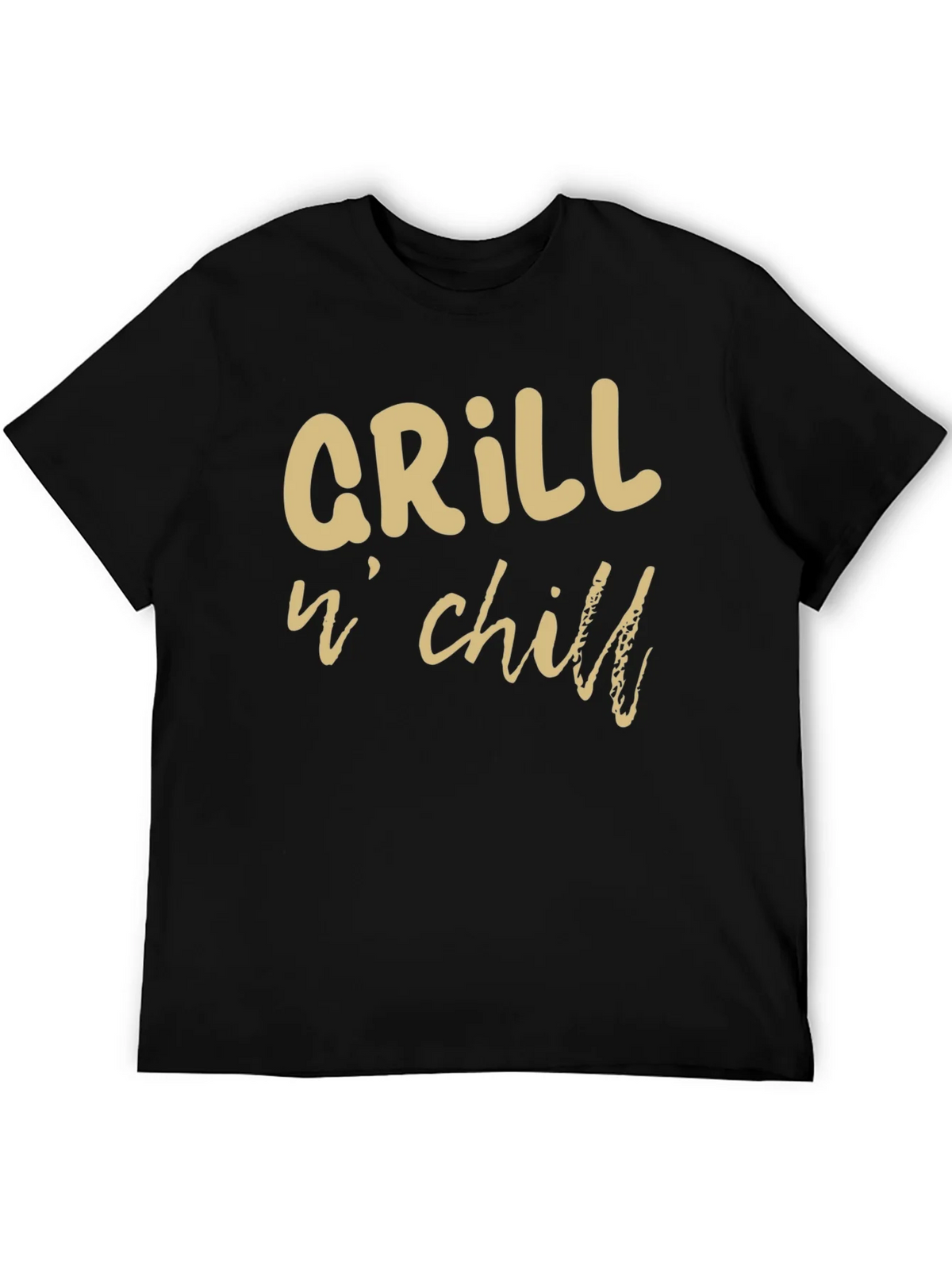 Grill n Chill Graphic T-Shirt - Black