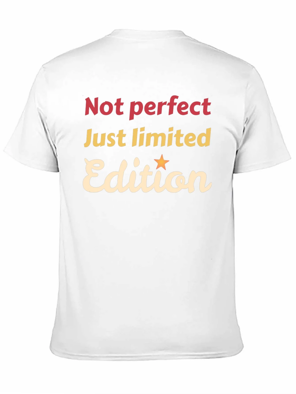 Not Perfect Just Limited Edition Black Graphic Tee